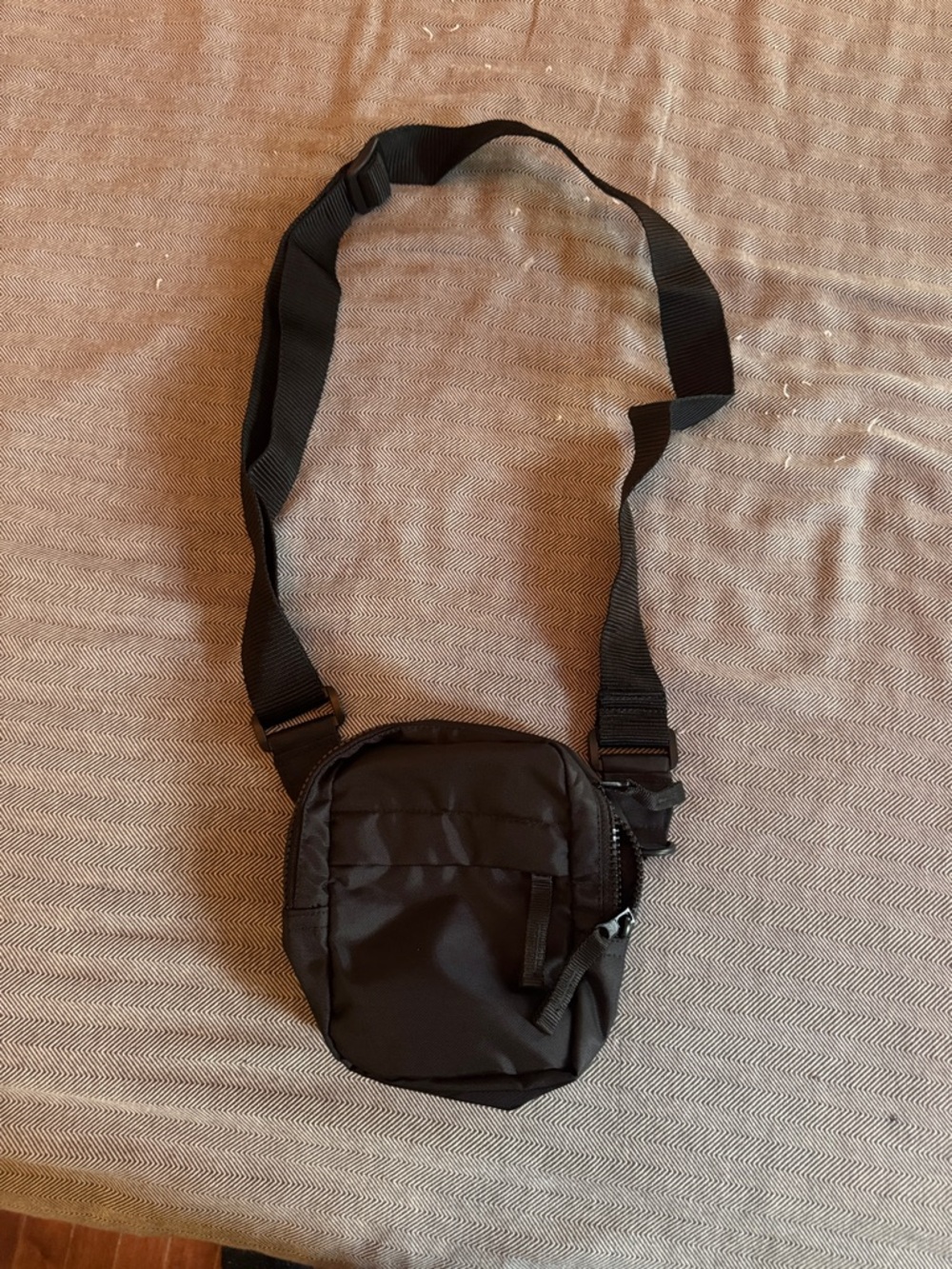 ASOS Black Nylon Sling Belt Bag